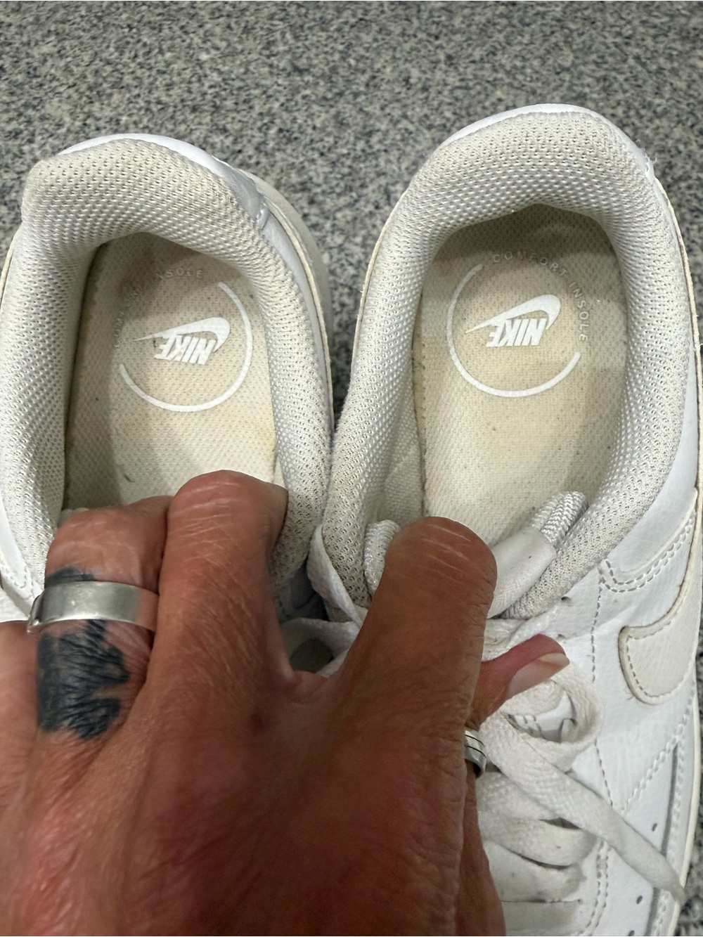 Nike Court Vision Alta LTR Triple White Platform Sneaker DM0113-100 Women's 8.5 - Picture 12 of 17